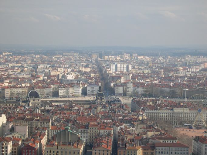  vue dur la ville depuis Fourvière